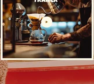 Barista brewing coffee
